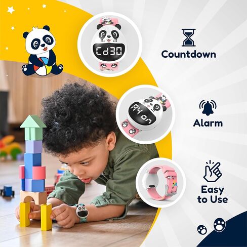 Potty Training Watch for Boys & Girls with 8 Countdown/16 Alarm Reminders, Educational Fun Flashing Lights/Music for Kids, Digital Water Resistant Toilet Timer for Baby & Toddler, eBook (Blue) in Saudi Arabia