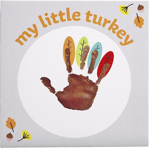 Kate & Milo Cutest Pumpkin Canvas, DIY Baby Footprint Keepsake Art, Perfect for Baby Girl or Boy's First Halloween Season, Fall Nursery Decorations in Saudi Arabia