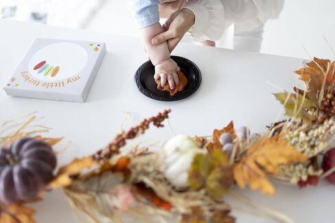 Kate & Milo Cutest Pumpkin Canvas, DIY Baby Footprint Keepsake Art, Perfect for Baby Girl or Boy's First Halloween Season, Fall Nursery Decorations in Saudi Arabia