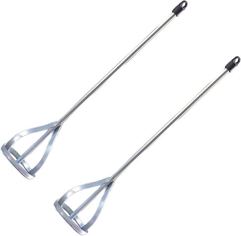 TILER Paint and Mud Mixer for Drill in 1 to 5 Gallon Bucket -Paint Stirrer Drill Attachment Fits all standard drills- Zinc plated steel - Hex head for non slip -Easy Cleaning Drill Paddle 8201 in Saudi Arabia