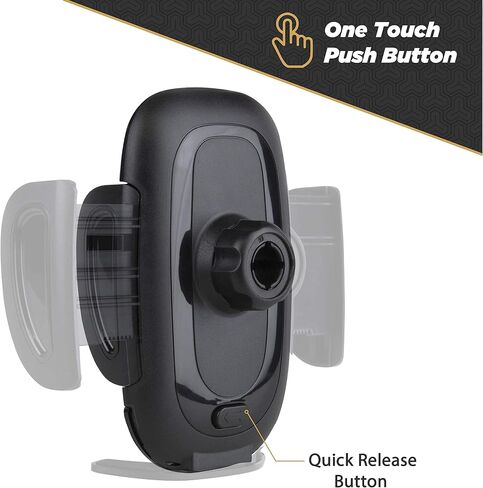 Scosche UH2AMPS Non-Magnetic Universal Cell Phone Holder with AMPS Mounting Plate ProClip Vehicle Specific Mount Bases, Hands-Free Car Mount Compatible with iPhone 15/14/13/12/Pro/Pro Max in Saudi Arabia