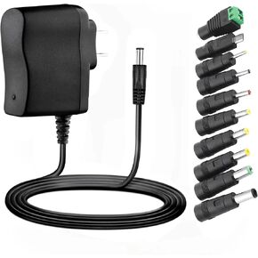 Excelity AC-DC 5V 1A Wall Charger Power Adapter with Plug 5.5 x 2.5mm / 5.5 x 2.1mm