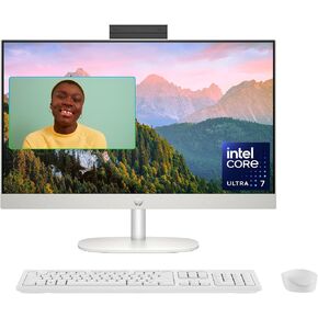 HP 24 inch All-in-One Desktop PC, FHD Display, Intel Core Ultra 7 155U, 16 GB RAM, 1 TB SSD, Intel Graphics, Windows 11 Home, 24-cr1080 (2024)