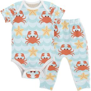 Baby Clothes Set Infant Bodysuits Pants Sets 0-24M For Boys Girls