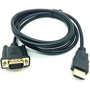 HDMI to VGA HD Cable HDMI to VGA Cable 6Ft（1.8m） HDMI to VGA Cable (Black)