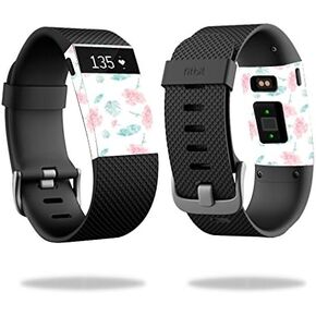 MightySkins Skin Compatible with Fitbit Charge HR Cover Skins Sticker Watch Flower Power White