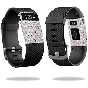 MightySkins Skin Compatible with Fitbit Charge HR Cover Skins Sticker Watch Pink Galaxy Bots