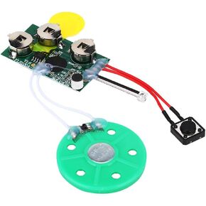 Recordable Voice Module,4 Minutes DIY Recordable Greeting Card Module,Light Sensor Voice Recording Chip,8Ω 0.25W Environmental Speaker,Music Voice Call