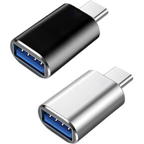 USB C Adapter, USB C to USB 3.0 Adapter (2 Pack) Converter Type C Male to USB A Female OTG Plug Connector for Mac Book iPad iPhone Samsung Phone.