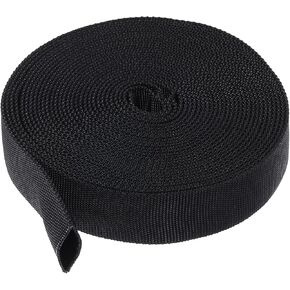 PATIKIL 1.1" Dia 3.3FT Nylon Protective Hose Sleeve, Cable Cover Sheath Protection for Welding Tig Torch Hydraulic Hose, Black