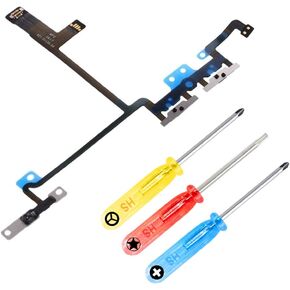 MMOBIEL Volume Control Replacement Compatible with iPhone X 5.8 inch Mute Button Connector Flex Cable incl. Screwdriver