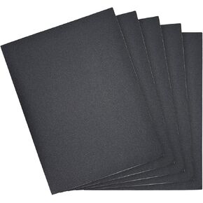 9 x 11inch Wet Dry Sand Paper，Waterproof Sandpaper for Metal Sanding, Automotive Polishing 400 Grits 5pcs