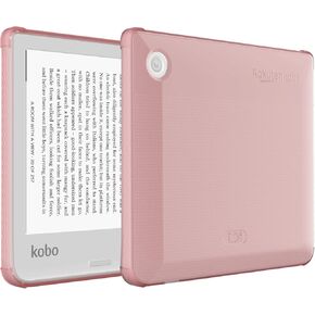 TUDIA SKN Designed for Kobo Libra 2 Case (7") Cover, [Reinforced Corners] Shockproof Slim Anti-Yellowing Silicone Clear Back Lightweight Grip Snug Fit TPU Bumper for eReader - Clear Glitter