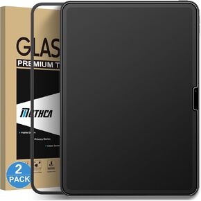 Mothca 2 Pack Matte Glass Screen Protector for iPad Air 11-inch M2 2024 (6th Generation) with Easy Installation Frame, Anti-Glare & Anti-Fingerprint Tempered Glass Film, Smooth as Silk, Case Friendly
