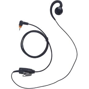 1-wire SL300 Earpiece C-Swivel Radio Ear Piece with Mic PTT for Motorola WAVE TLK100 SL3500e SL7550 SL7550e SL7580 SL7580e SL7590 SL7590e SL1600 SL2600 SL4000 PMLN7157A PMLN7189A Walkie Talkie