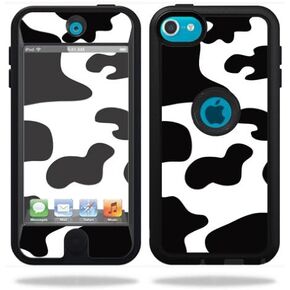 MightySkins Skin Compatible with OtterBox Defender Apple iPod Touch 5G 5th Generation Case Cow Print
