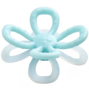KUB Teething Toys 3-12 Months, Baby Teethers, BPA Free Soft and Textured Silicone Teethers for Babies Blue