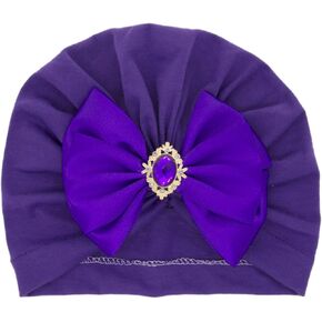 الطفل الوليد القطن عمامة قبعة Bowknot حجر الراين رئيس التفاف الرضع طفل أطفال فتاة قبعة قبعة