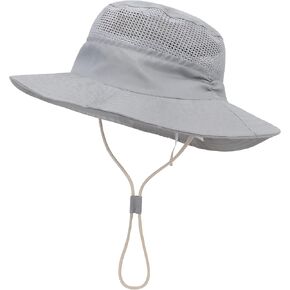 Baby Sun Hat UPF 50+ Outdoor Adjustable Beach Hat with Wide Brim Bucket Hats for Toddler Boys Girls 0-6 Years