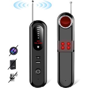 Hidden Camera Detector Spy Camera Finder,Bed Bug Hidden Camera Detectors For Hotels,RF Detectors For Travel,Listening GPS Tracking/Tracker Device Detector For Car,5 Levels Sensitivity 3 Modes(Black) in Saudi Arabia