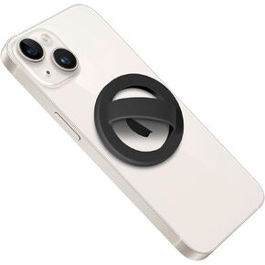Magnetic Silicone Comfy Ring Grip Phone Holder, Loop Grip Phone Holder,Comfortable,Strong Grip,Easy to Install and Remove,(Compatible with MagSafe) for iPhone 15/14/13/12 Series (Apple Red)