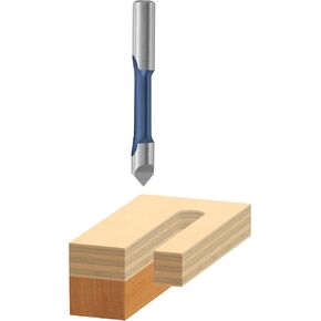 Bosch 85147B50 3/8 In. x 7/8 In. High Speed Steel 1-Flute Pilot Panel Straight Bits, 1-Piece