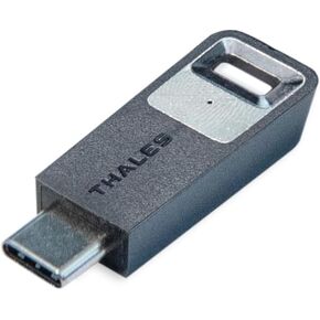 Thales SafeNet eToken Fusion, FIDO2 Certified Security Key, USB-C, for Digital certificates or FIDO2 authentication to Web apps and desktops