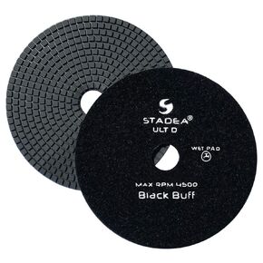 Stadea PPW109X Granite Polishing Pads 4" Diamond Pad White Buff for Granite Quartz Stones Polish