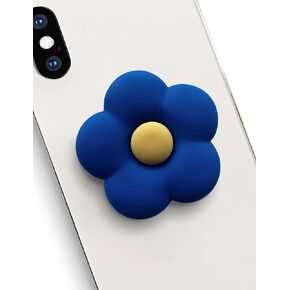 Cute Daisy Flower Shape Collapsible Expandable Multi Functional Mobile Phone Grip & Kicktand（Blue