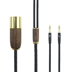 NewFantasia 4-pin XLR Balanced Cable 7N OCC Copper Single Crystal Silver Plated Cord Compatible with Meze 99 Classics, Compatible with Meze 99 Neo Headphone Walnut Wood Shell