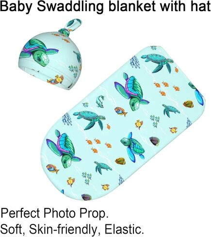 Swaddling Blanket for Baby, Sleeping Sacks, Unisex Baby Stuff with Hat, Strawberry in Saudi Arabia