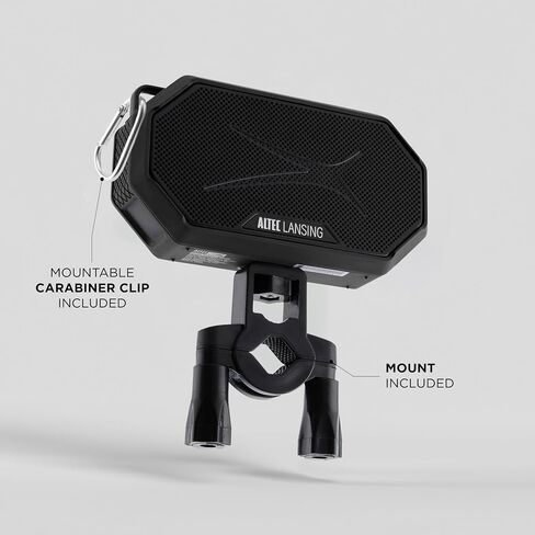 Altec Lansing Portable Bluetooth Speaker HYDRAMINI 2.0, IP67 Waterproof, Portable Speaker, 12h Playtime, Wireless Pairing, USB-C Quick Charge, Magnetic Bluetooth, Voice Assistant Integration in Saudi Arabia