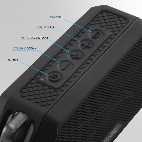 Altec Lansing Portable Bluetooth Speaker HYDRAMINI 2.0, IP67 Waterproof, Portable Speaker, 12h Playtime, Wireless Pairing, USB-C Quick Charge, Magnetic Bluetooth, Voice Assistant Integration in Saudi Arabia