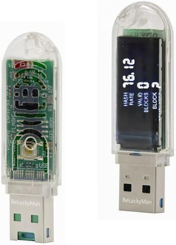 Lucky Miner V3 USB Mini Bitcoin Miner Solo BTC Lottery Mining Device with Display SHA-256 Asic Chip Crypto Miner in Saudi Arabia