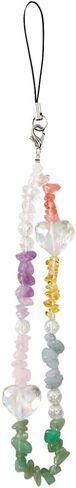 Gemstone Beaded Phone Charm Cute Phone Lanyards Cell Phone Wrist Strap Anti Lost Mobile Phone Chain Mobile Phone Wristlet for Women in Saudi Arabia