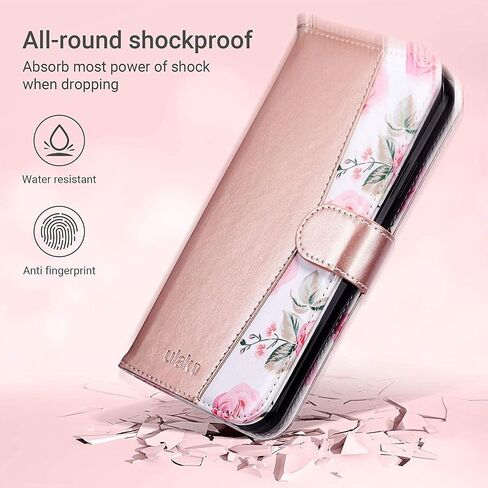 ULAK Compatible with iPhone 11 Pro Max Wallet Case for Women Girls, PU Leather Folio Flip Cover with Card Holder Kickstand, Protective Folio Purse Case (Navy Blue) in Saudi Arabia