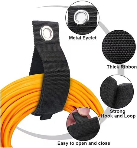 10 عبوات من منظم حامل سلك التمديد، تحمل 50 رطلاً من أشرطة التخزين شديدة التحمل، وحزام كابل عالي التحمل لتنظيم المرآب والتخزين in Kuwait