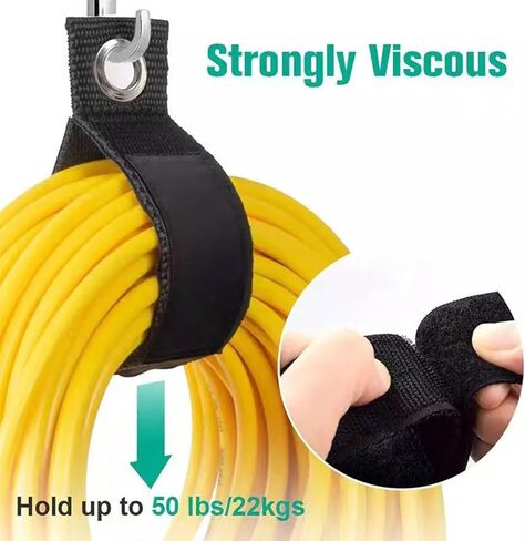 10 عبوات من منظم حامل سلك التمديد، تحمل 50 رطلاً من أشرطة التخزين شديدة التحمل، وحزام كابل عالي التحمل لتنظيم المرآب والتخزين in Kuwait