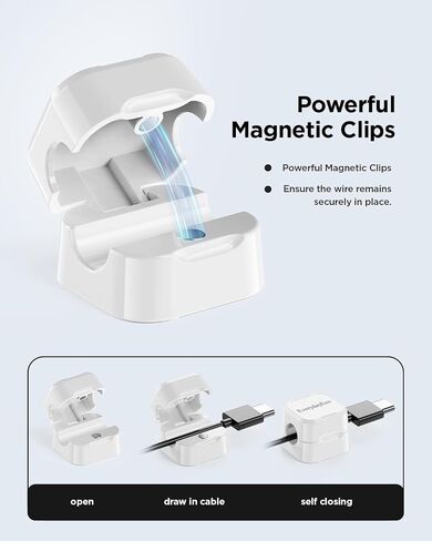 8 Pack Cord Organizers, Charger Cord holder, Charging Cable Holder, Desk Wire Organizer, Wire Clips Adhesive, EVERYDAY ECO Cord Holder for Nightstand, Office Desk, Cable Clips, USB Cable Holder in Saudi Arabia