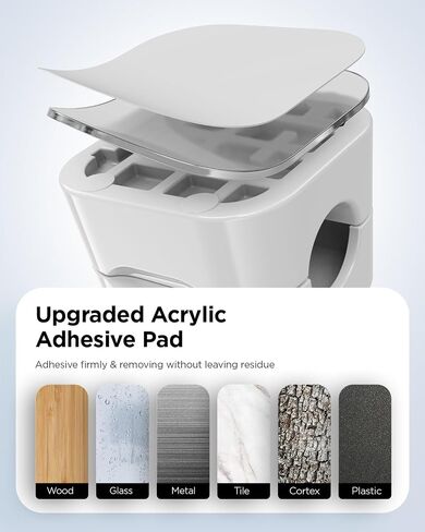 8 Pack Cord Organizers, Charger Cord holder, Charging Cable Holder, Desk Wire Organizer, Wire Clips Adhesive, EVERYDAY ECO Cord Holder for Nightstand, Office Desk, Cable Clips, USB Cable Holder in Saudi Arabia