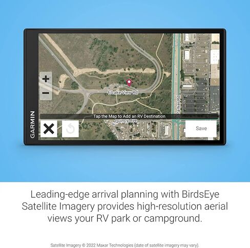 جهاز ملاح محمول Garmin RV 795 RV Navigator GPS للمركبات الترفيهية مع شاشة تعمل باللمس، وخرائط محملة مسبقًا مع بطاقة MicroSD سعة 8 جيجابايت، وحزمة سفر 6Ave ومجموعة تنظيف in Saudi Arabia
