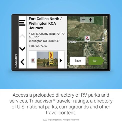 جهاز ملاح محمول Garmin RV 795 RV Navigator GPS للمركبات الترفيهية مع شاشة تعمل باللمس، وخرائط محملة مسبقًا مع بطاقة MicroSD سعة 8 جيجابايت، وحزمة سفر 6Ave ومجموعة تنظيف in Saudi Arabia