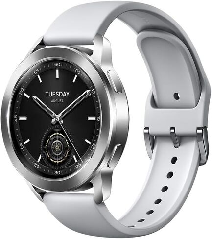 Xiaomi Watch S3, Interchangeable Bezel Design, Supports 150+ Sports Modes, Built-in L1+L5 Dual-Band GNSS, 1.43" Large AMOLED Display, Upgraded All-Round Health Monitoring, Silver in Saudi Arabia