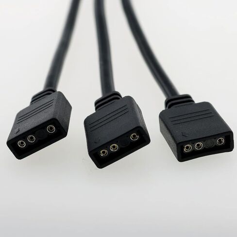 كابل مقسم ARGB أسود 30 سم 3 دبابيس RGB 1 إلى 3 قابل للعنونة in Kuwait