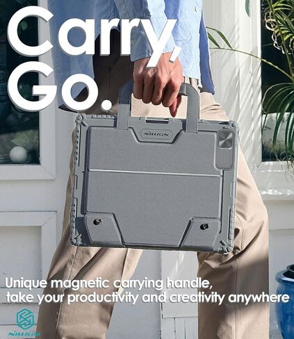 Nillkin Carry Go Rugged Detachable Keyboard Case for iPad Air 13 & Pro 12.9 in Saudi Arabia