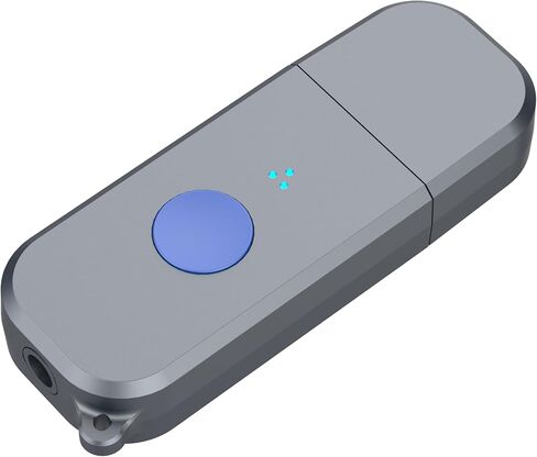 محول سيارة بلوتوث 5.3 صغير، جهاز استقبال بلوتوث USB مع محول مقبس Aux لاسلكي 3.5 ملم طقم سيارة بدون استخدام اليدين ميكروفون مدمج للسيارة وستيريو المنزل والمزيد in Kuwait