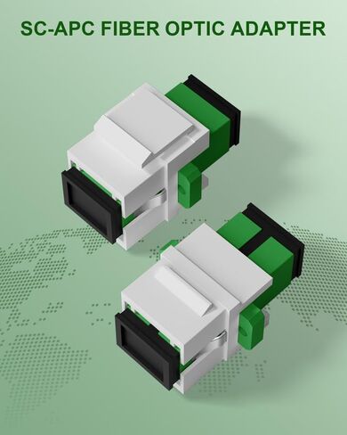 2 حزمة SC الألياف البصرية المقرنة جاك حجر الزاوية أحادي الوضع لألواح التصحيح ولوحات الحائط محول كابل الألياف البصرية (العشب الأخضر، الاتصال الجسدي الزاوية) in Kuwait