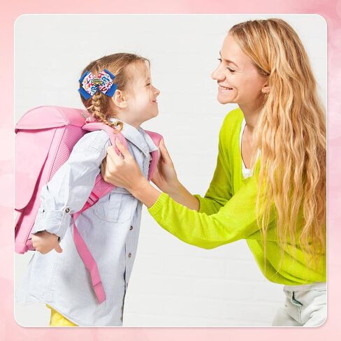4 Pcs Back to School Hair Bows Alligator Clips for Girls Gift Ribbon Hair Barrettes Accessories Clips for Bows Car Crayon Kids Barrettes for School Kindergarten Large Hair Bow Clips(Fresh Style) in Saudi Arabia
