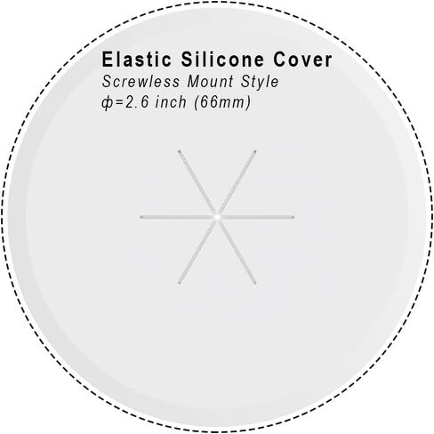 Black Wall Plate Cable Pass Through Integrated Round Wall Plate Mounting Bracket, Screwless Silicone Wall Plate Cover for Low Voltage HDTV cables and Wires Hidden in Wall, 2-Pack in Saudi Arabia