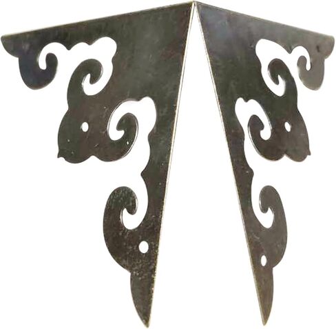 uxcell 50x50x50mm Metal Box Corner Protectors Edge Guard Iron Bronze Tone 4pcs in Saudi Arabia